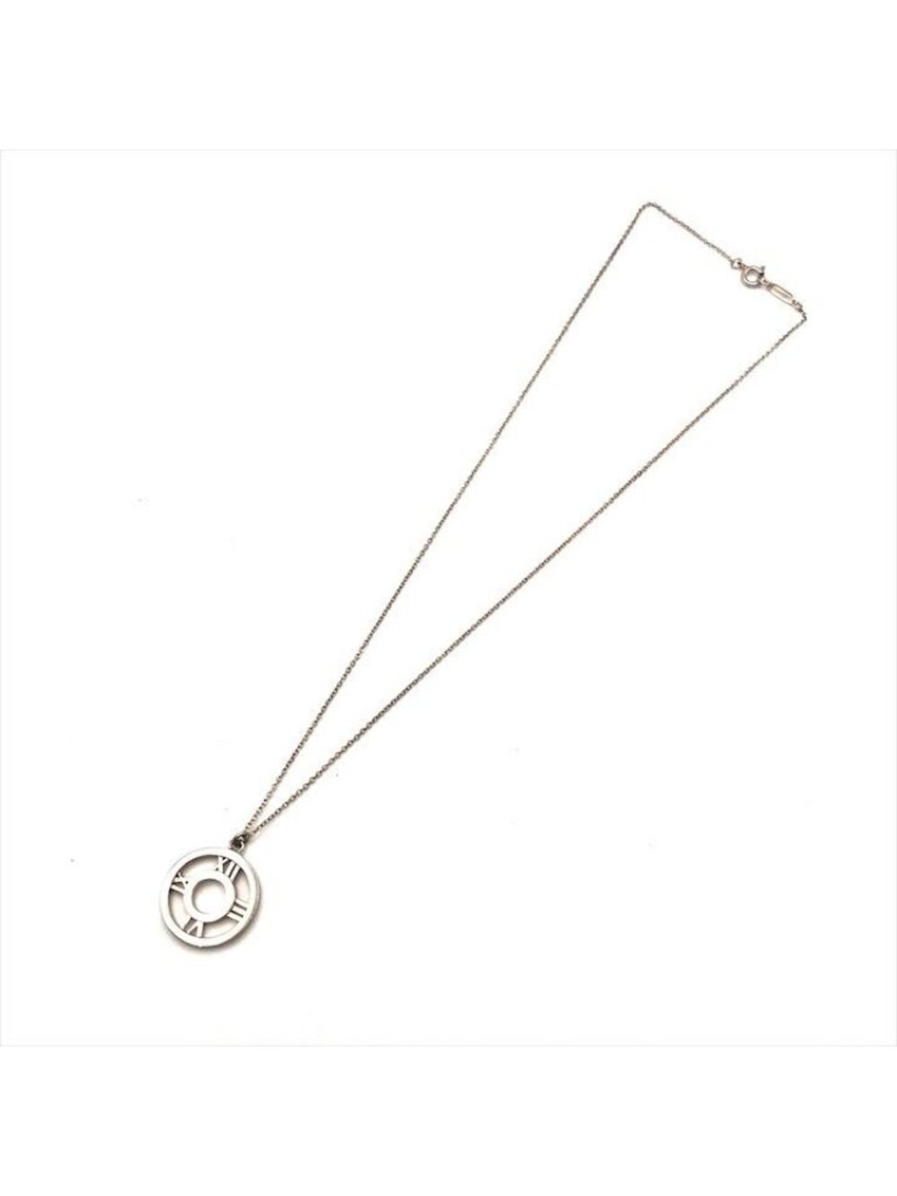 Tiffany & Co Atlas Open Circle Silver Necklace - Picture 2 of 7